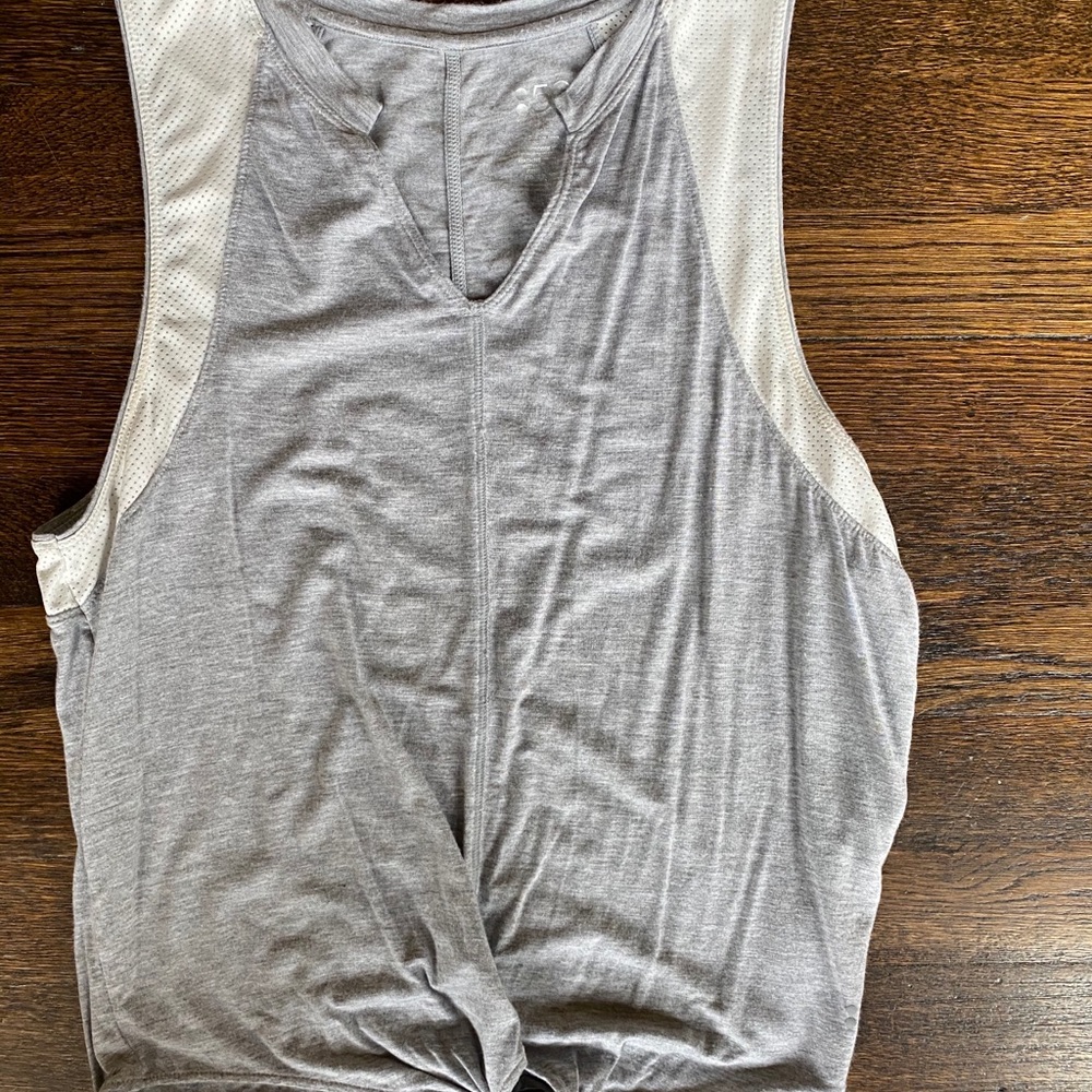 Splits59 Gray and White Tank Top